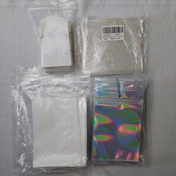 Bags Assorted Variety Shrink Wrap Resealable Glassine  Sample Bath Bombs Soap Shower Steamers