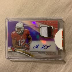 Topps Platinum 2013 Andre Roberts Signed Jersey Patch Card