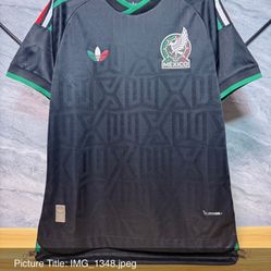 Mexico Black/blue Or Green Adult Jersey