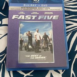 Fast And Furious Five Blu Ray / DVD Extended Edition 