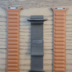 Apple Watch 8 & 9 Milanese Loop And Leather Band