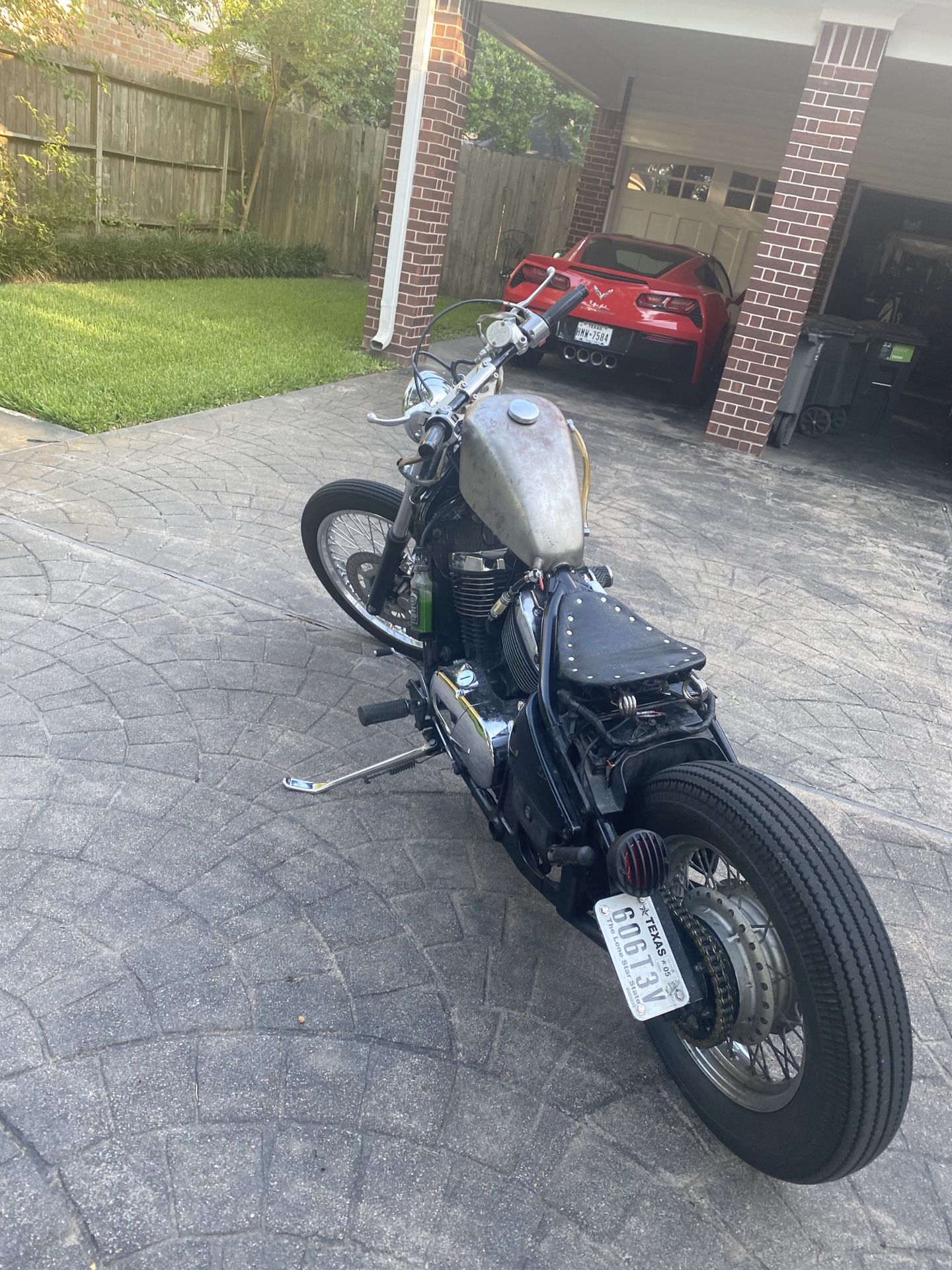 Kawasaki 1995 bobber rat bike