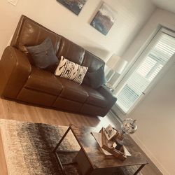 Real Leather Electric Couch 