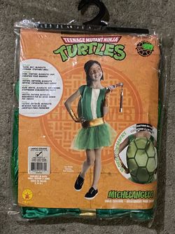 TMNT Michelangelo Girl's Costume Large