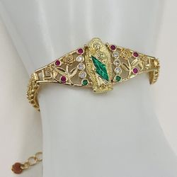 pulsera san judas tadeo oro laminado 18k/bracelet saint jude gold plated 18k