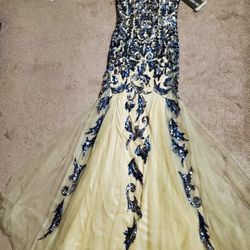 SHERRI HILL 🖤BRAND NEW SEQUINED GOWN SZ 2