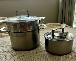 IKEA stainless steel pots set of 2