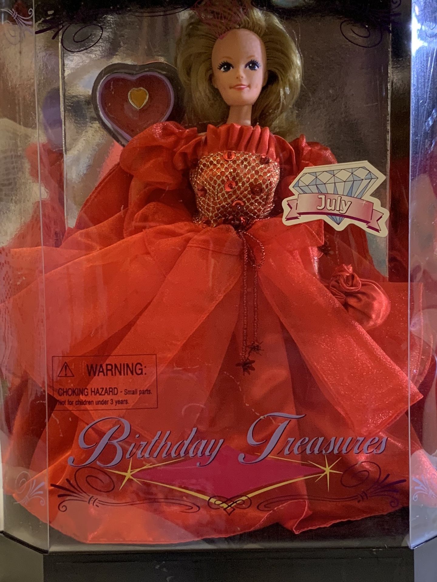 July Birthday Treasures Fashion Corner Barbie Doll (Collector's Stand Included)