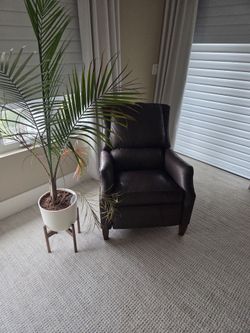 Arhaus recliner chair couch pure leather