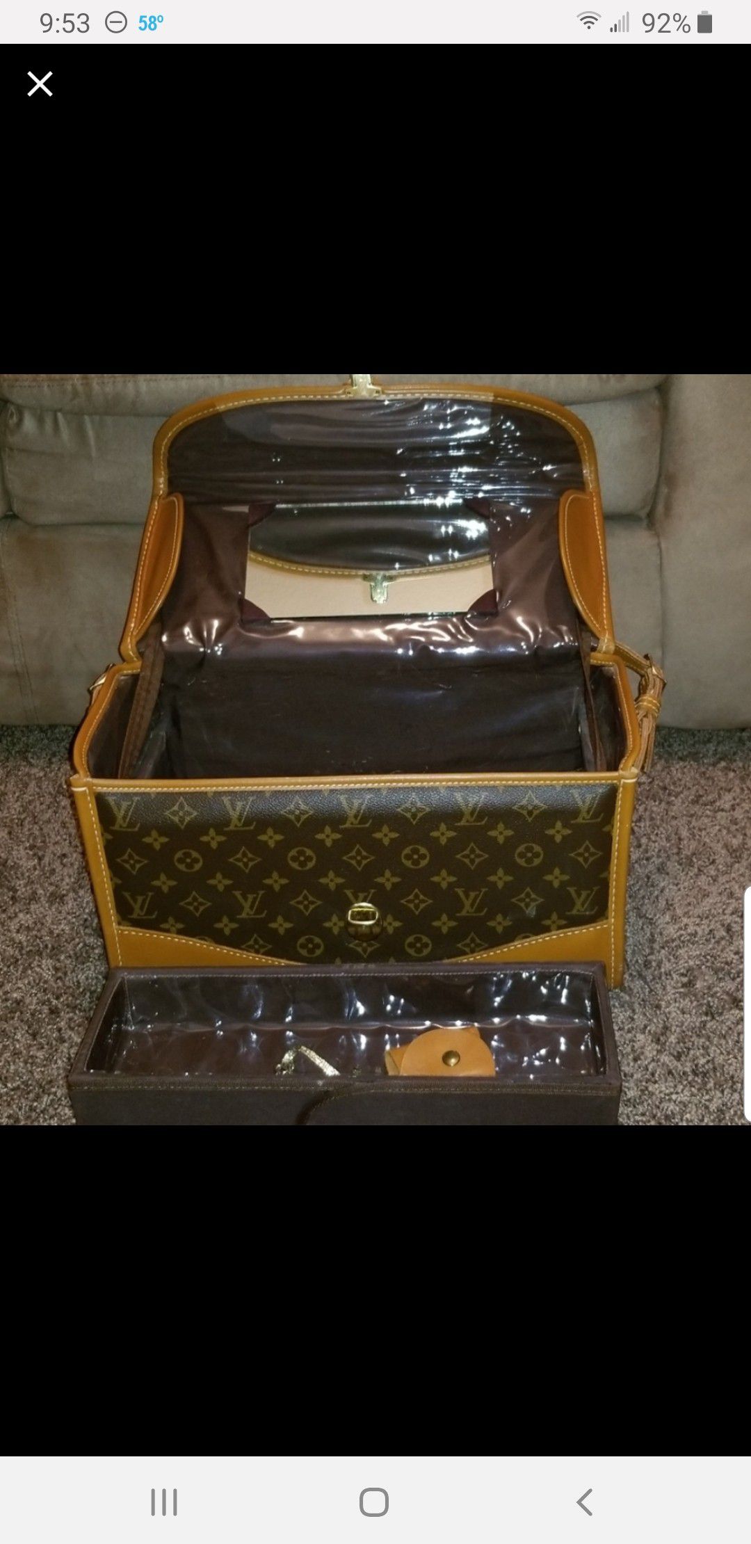 Louis Vuitton vanity travel bag