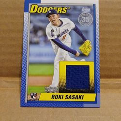 Roki Sasaki Rc Rookie Card Dodgers 