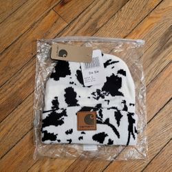 New Carhartt Dalton Lined Beanie - Cow Print