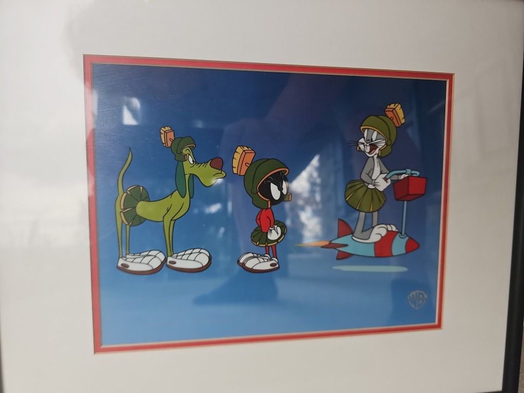 Warner Bros  Special Delivery Bugs Bunny & Marvin The Martian  Master  Cel