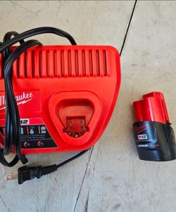 Milwaukee M12 12-Volt Battery And Charger $40