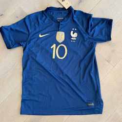 Kylian Mbappe 2022 France World Cup Jersey Kit