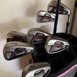 Titleist AP1 712 Iron Set 45789, P, W Steel Shaft R300, Driver Also