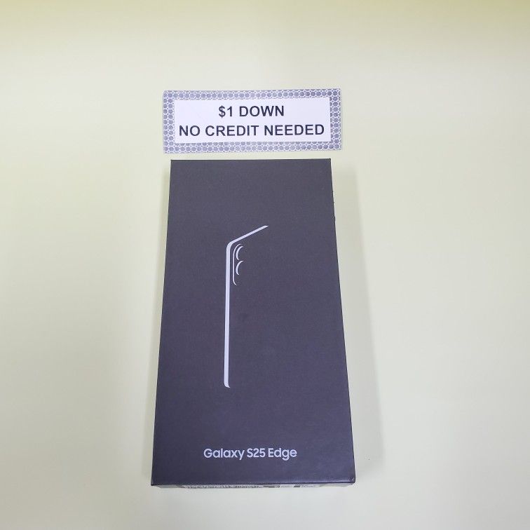 Samsung Galaxy S25 Edge 5G Unlocked New - Only $1 Today Pay The Rest Later!