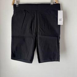 Black Stretch Shorts, Large