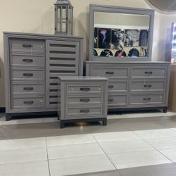 Dresser Mirror And Chest 