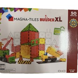 MAGNA-TILES Builder XL 50-Piece Magnetic Construction Set