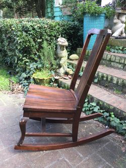 Child’s antique mahogany rocker