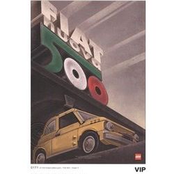 (contact info removed) LEGO Fiat Art Print 3 - Nuova Italia