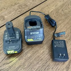 Ryobi Charger and Battery