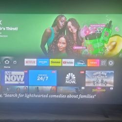 56' Amazon Fire TV  brand new ..plus Ikea TV stand
