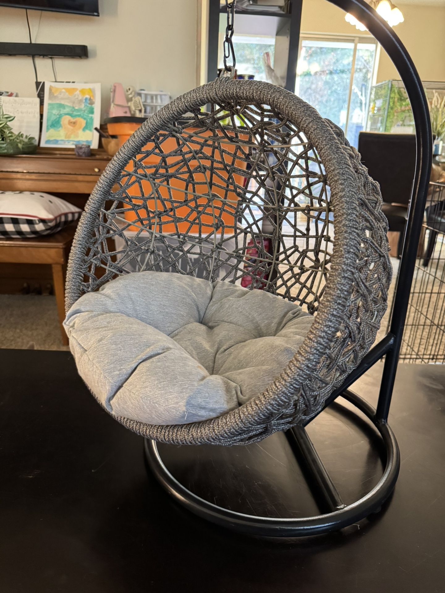 Pet Swing Chair With Stand/ Hammock Pet Bed (Cat and Little Dog)