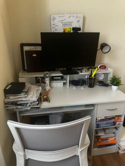 Desk and chair