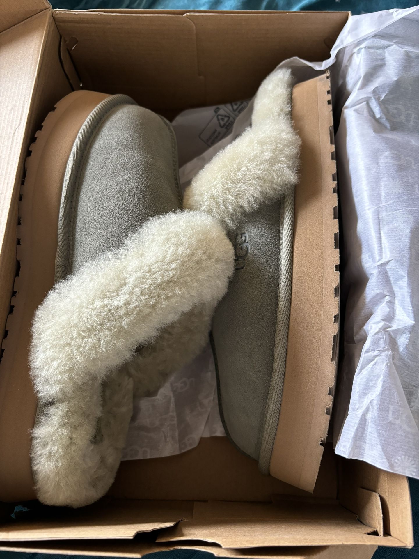 Sage Green UGG Slippers