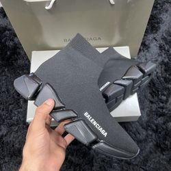 Balenciaga Speed Runners Trainers Black Size 38 8 for Sale in