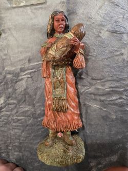 Native American Woman Statue