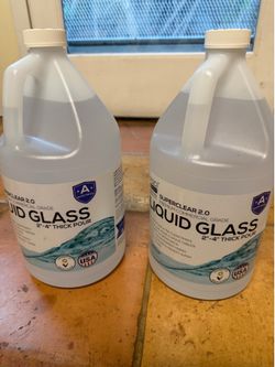 Epoxy resin Liquid Glass. 2 Gallons, Part A