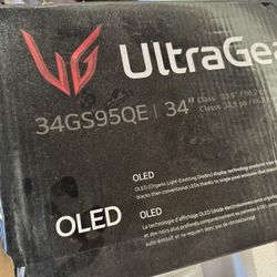 LG UltraGear 34GS95QE 34” OLED Gaming Monitor 240hz 3440x1440