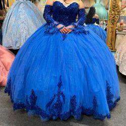 Quinceañera Dress Royal Blue 