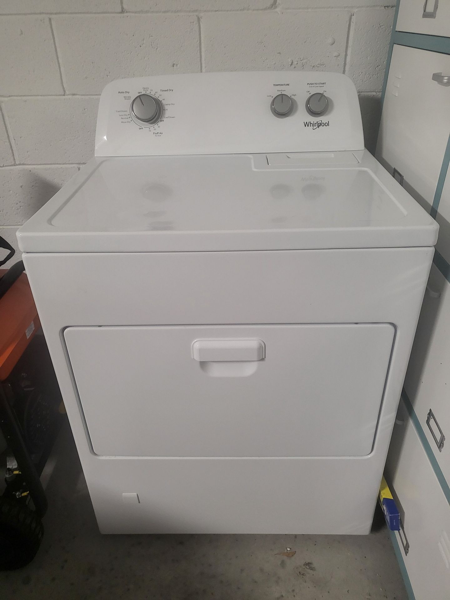 Whirlpool gas dryer