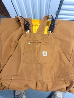 Carhartt Brown Duck Bib Overalls