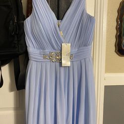 Baby Blue Long Dress Xl/2Xl