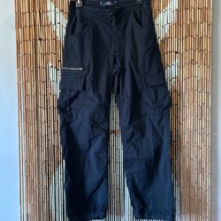 Hollister black cargo pants XS