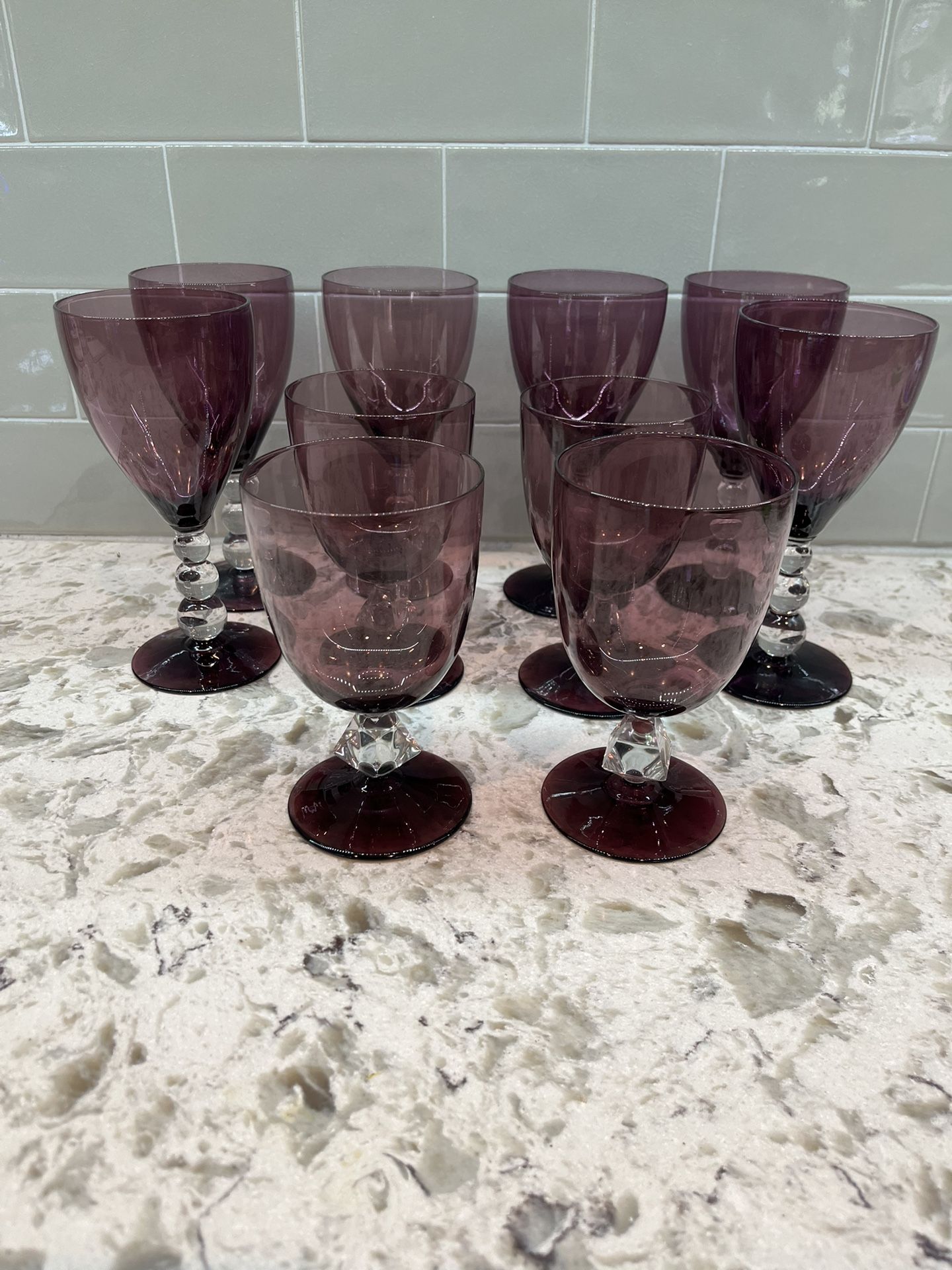 Amethyst Antique Glasses
