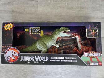 Jurassic World Dinosaur Figure 2pk: Giganotosaurus & Therizinosaurus