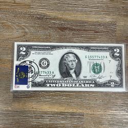 $2 Old Bill Stamped Issue Day State Oregon Series 1976