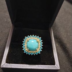 Natural American Mined Sleeping Beauty Turquoise Ring