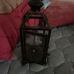 Black Antique Candle Holder