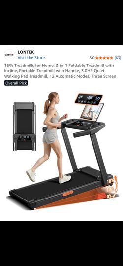 Treadmill Foldable with incline new Never used