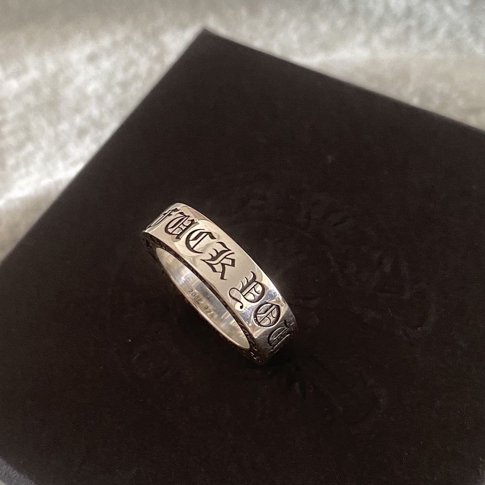 Chrome Hearts Mens Vintage Sterling Silver Size 8 Ring