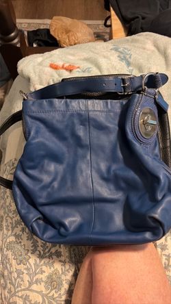 Blue Coach purse shoulder bag