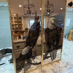 MCM Eagle Mirrored Art
