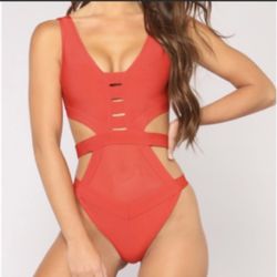 Monokini Red Bandage Material